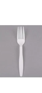 Disposable Plastic Forks - Medium Weight Forks 1000 Pack - Picture 1 of 3