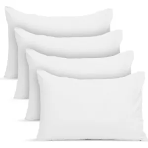 4er Pack Kissenschoner Vlies Baumwolle Weich Antiallergie Kissenbezüge 50x70cm - Bild 1 von 12