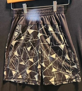 Puma Shorts Boys 8 Black and White With Small Stain on Back Triangle - Picture 1 of 3