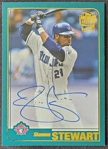 Shannon Stewart Autograph Toronto Blue Jays MLB Topps Fan Favorite Card #FFA-SS - Picture 1 of 5