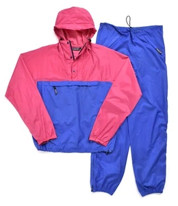 DE COLECCIÓN PATAGONIA Para hombres Nylon Traje de Pista Snap T Chaqueta Pantalones con Capucha Joggers L - Imagen 1 de 18