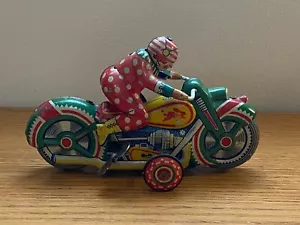 Alpes Acrocycle Estaño Fricción Vintage Juguete Motocicleta Payaso Japón GA-62 - Imagen 1 de 6