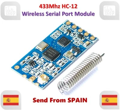 433Mhz HC-12 Wireless Serial Port Module 1000m Replace Bluetooth - Imagen 1 de 4