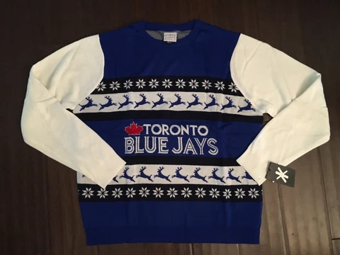 Toronto Blue Jays NEW Mens XX-Large Ugly Christmas Sweater . MLB Baseball Gift Cover
