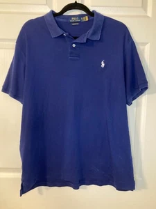 Polo Ralph Lauren Men's Dark Blue Polo - Size XL Slim Fit - Picture 1 of 7