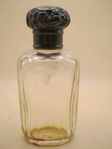 Antique London Hallmarked Sterling Silver Perfume Bottle / Scent Flask - Picture 1 of 5