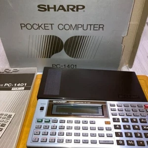 Working SHARP PC-1401 Scientific Pocket Computer Vintage 1980s Japan w/box FS - Picture 1 of 10