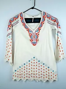 Free People Damen Tunika Gr. 2 3/4 Arm Bluse - Bild 1 von 12