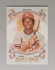2021 Topps Allen & Ginter #144 Lou Brock St. Louis Cardinals