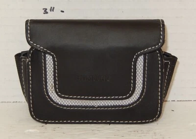 Samsung Camera Case Black Leather Semi Hard Protective Padded Lined - Image 1 of 4