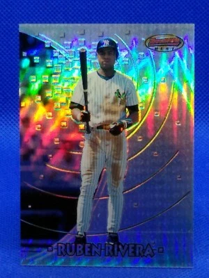 1997 Bowman's Best Preview REFRACTOR #14 Ruben Rivera - Image 1 of 2