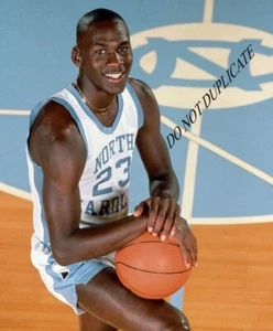 1983 MICHAEL JORDAN - NORTH CAROLINA - 8 1/2 X 11 GLOSSY PHOTO REPRINT - Picture 1 of 1