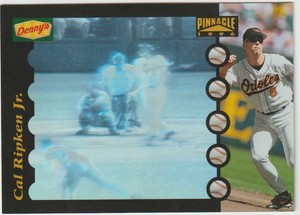 1996 Denny's Pinnacle 3D #2 Cal Ripken Jr. card, Baltimore Orioles HOF