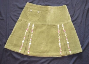 Falda plisada verde Gymboree PRIMROSE con bordado floral nueva con etiquetas 5 - Imagen 1 de 2