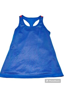 Danskin Now REVERSIBLE MESH TANK TOP Racerback Size Medium Blue / Orange - Picture 1 of 2