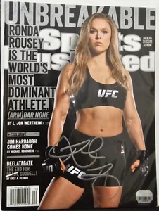 Ronda Rousey UFC Signed Sports Illustrated Unbreakable Magazine Fanatics - Picture 1 of 1