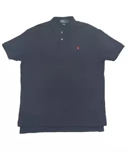 Ralph Lauren Men's Large Soft Touch Cotton Dark Navy Blue Polo Shirt - Picture 1 of 8