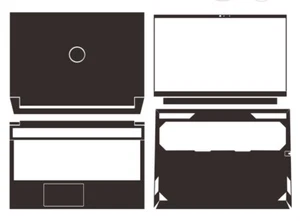 Carbon Vinyl Sticker Skin Decals Cover for Dell Inspiron G15 5530 15.6" 2023 - Picture 1 of 38