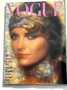 1975 Bailey VOGUE 70s vintage fashion hair Liberty Jean Muir Graham Smith June - Picture 1 of 4