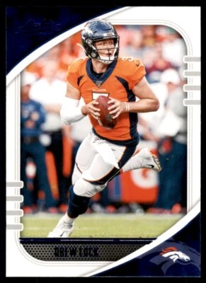 2020 Panini Absolute Blue Parallel Drew Lock Denver Broncos #45 Parallel - Image 1 of 2