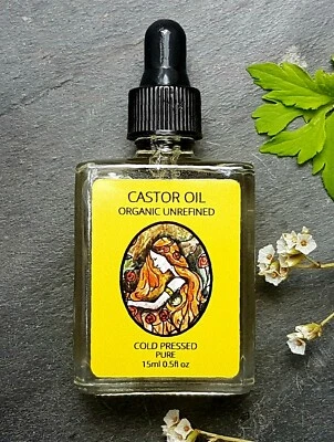 ZOETICS Castor Oil, Certified Organic, Hair growth Nails Skin Eyebrows Cold Pressed 15ml
