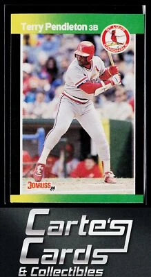 Terry Pendleton 1989 Donruss Baseball's Best #156 St. Louis Cardinals - Image 1 of 2