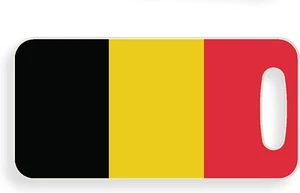 Belgium Flag Luggage Tag - Picture 1 of 4