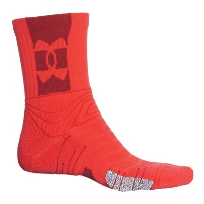 Under Armour Playmaker Socks, Men's Shoe Size 12-16, XL, Mid Crew, Red, L16 MP - Image 1 of 4