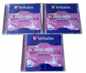 3 x Verbatim 8x DVD+R DL Dual Layer. Neu & versiegelt. - Bild 1 von 1