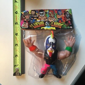 PSYCHO CLOWN Mexican Lucha Libre Wrestler Figure Plastic Toy AAA Hecho en Mexico - Picture 1 of 7