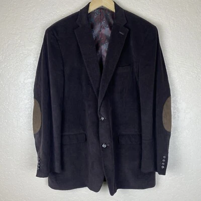 Lauren Ralph Lauren 48R вельветовый блейзер спортивная нашивка на локоть шоколадно-коричневый - Изображение 1 из 4