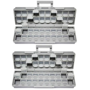 2 pezzi AideTek BOXALL40 contenitore componenti montaggio superficiale chip IC assortiti scatola - Foto 1 di 7