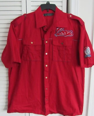 Coogi Short Sleeve Cotton Button Front Shirt Size XXL - Image 1 of 4