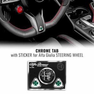 Adesivo Quadrifoglio Verde per Volante Alfa Romeo Giulia M.Y. 2020 - Foto 1 di 4