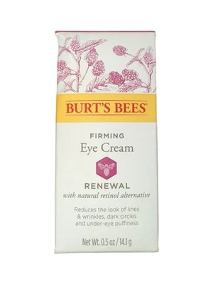 Burt’s Bees Renewal Firming Eye Cream 0.5oz SEALED Lines, Wrinkles, Dark Circles - Image 1 of 4