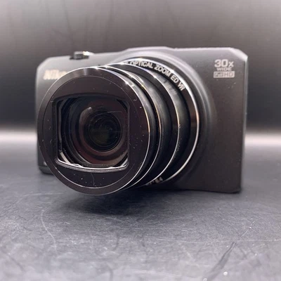 Nikon COOLPIX S9700 Black 16.0 MP Digital Camera English OK Excellent From Japan - Image 1 of 4