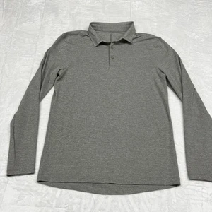 Polo manga larga Lululemon Evolution para hombre S beige rendimiento atletismo - Imagen 1 de 6