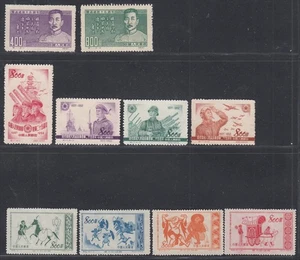 China 1951 - Lot von 3 # Sätzen postfrischer Briefmarken ohne Gummi ausgegeben. (VG) MV-18379 - Bild 1 von 2