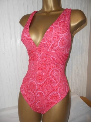 RED / PINK F&F SWIMSUIT SIZE 14 NEW CONTROL SWIMWEAR - Image 1 of 2