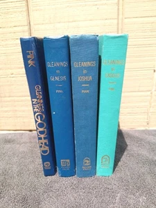 Lot 4 Vintage Gleanings Books Arthur Pink Godhead/Joshua/Genesis/Exodus HC - Picture 1 of 15
