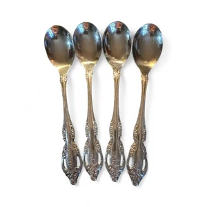 4-Oneida Community BRAHMS Cucchiai per Gelato Acciaio Inox Lucido 6" - Foto 1 di 2