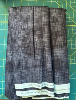 4 yds; P&B Textiles' "Linen Texture" Cotton Fabric; 44"w; Preowned/Unused - Image 1 of 3