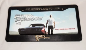 Cubierta de marco de matrícula Fast & Furious 6 - 2013 - Vin Diesel coches de carreras - Imagen 1 de 1