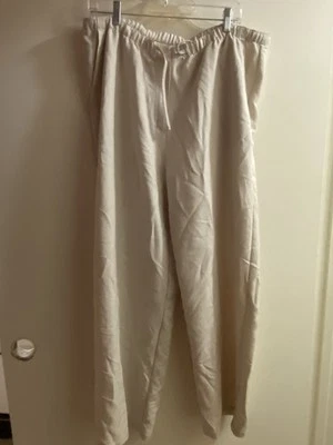 Брюки женские Marsh Landing кремовые бежевые размер XL талия 38 дюймов 40 дюймов 43 дюйма Lagenlook Coastal - Изображение 1 из 4