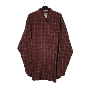 L.L.BEAN Lila Kariertes Hemd Langarm Freizeit Baumwolle Herren XXLT - Bild 1 von 4