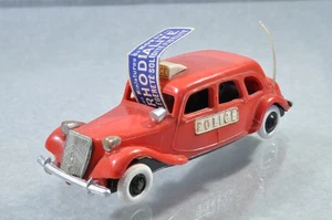 BK223 Ancien Norev 1:43 Citroën Traction 15-Six Police mécaniq en plastique B-/- - Foto 1 di 3