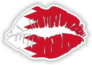 Bahrain Lips Flag Sticker / Vinyl Waterproof Decals Graphics - Bild 1 von 1