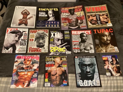 2PAC TUPAC SHAKUR 13 MAGAZINE LOT XXL FLAUNT VIBE LAS VEGAS WEEKLY RAP PAGES JET - Image 1 of 4