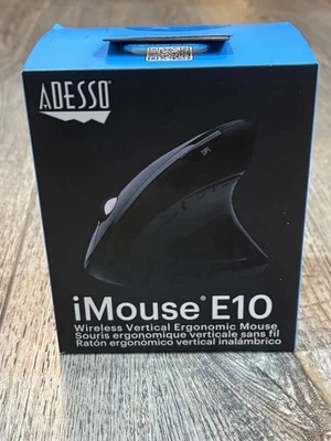Adesso iMouse E10 Wireless Vertical Ergonomic Mouse -USB RF Right Hand BRAND NEW - Image 1 of 4