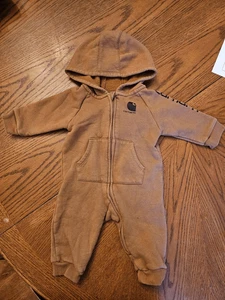 Carhartt Baby Langarm Reißverschluss vorne Kapuze Overall Größe 6 Monate Overall - Bild 1 von 5